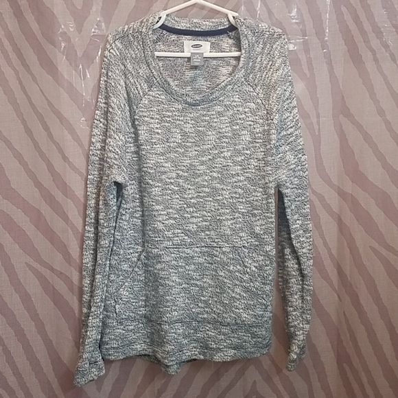 Old Navy Other - Old Navy knit sweater navy blue/white szL 10/12